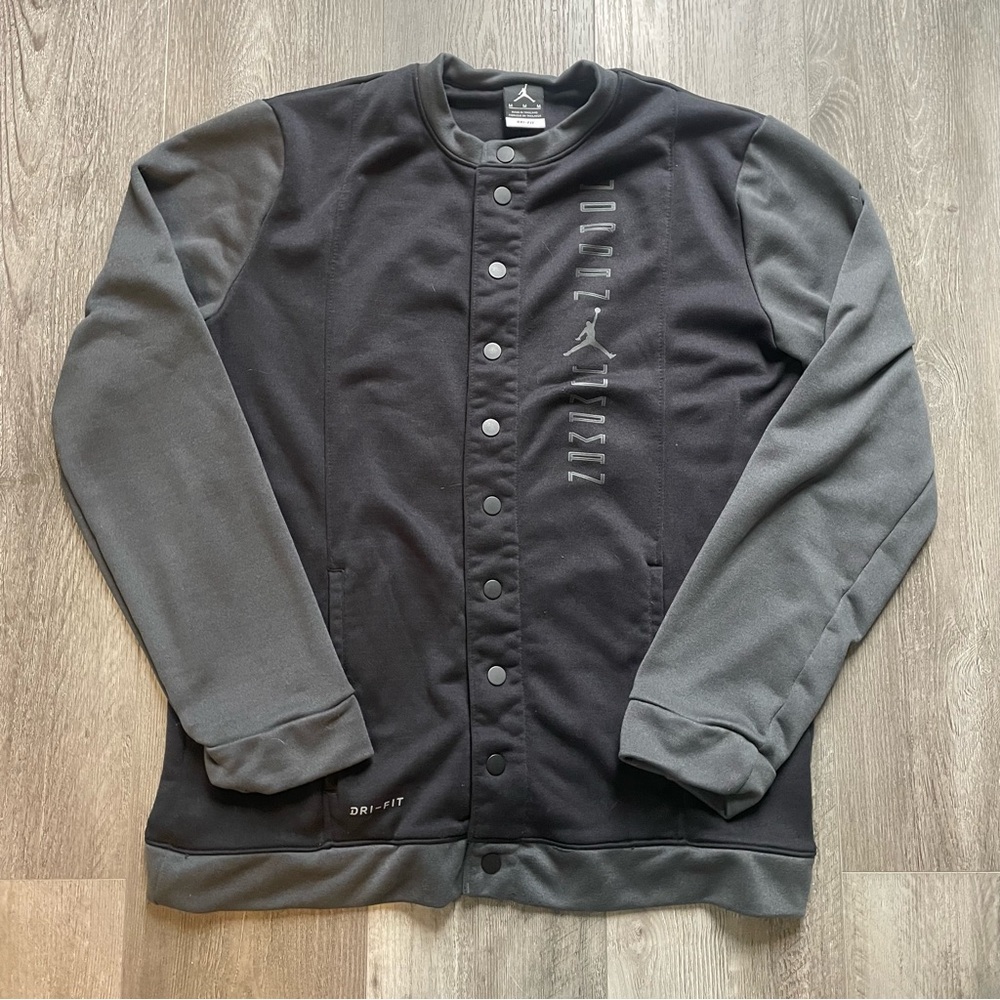 Nike Air Jordan Retro 11 Two-Tone Black and Gray Lightweight Jacket